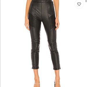Free People Kaelin Moto Vegan Leather Skinny Jeans